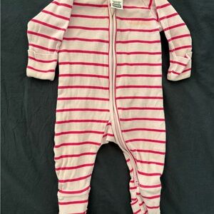 Bonds Wondersuit - light and hot pink stripes - size 0-3 months
